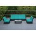 Brayden Studio® Amayah 7 Piece Rattan Sofa Seating Group w/ Sunbrella Cushions Synthetic Wicker/All - Weather Wicker/Wicker/Rattan in Black | Outdoor Furniture | Wayfair