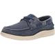 Skechers Men's Status 2.0- Lorano Boat Shoes, Navy Canvas, 8 UK