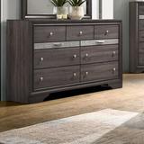 Willa Arlo™ Interiors Cavazos 9 Drawer Dresser Wood in Brown/Gray | 38.75 H x 63 W x 16.63 D in | Wayfair 0638A5C22A3C4ECCAD01FF8CE320E0E4