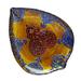 Red Pomegranate Casa Blanca Tray Glass in Red/Blue/Yellow | 15 W in | Wayfair 0471-1