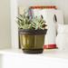 Southern Patio® Reserva Ceramic Pot Planter w/ Saucer Ceramic | 6.46 H x 7.87 W x 7.87 D in | Wayfair CRM-030812P2