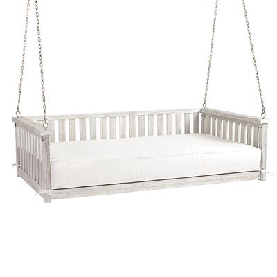 Sunday Daybed Swing with Cushion - Whitewash - Ballard Designs