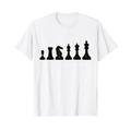 Schachfiguren King Pferd T-Shirt Schach Karneval Kostüm T-Shirt