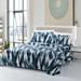 Bamboo Living 2000 Duvet Cover Set Microfiber in Blue/Navy | King | Wayfair DC-BBPrt-NBI-K