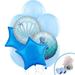 NA 13 Piece Mermaids Under the Sea Latex/Foil Disposable Balloon Bouquet Set in Blue | Wayfair 238894