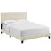 Amira Queen Upholstered Fabric Bed MOD-6001-BEI