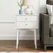 George Oliver Gilligan 2-Drawer Wood Nightstand w/ Storage Wood in White | 23.5 H x 16 W x 16 D in | Wayfair F1FA4047FC9C4CFABBBD673741A7E555