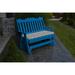 Red Barrel Studio® Nicholas English Gliding Outdoor Bench Plastic in Blue | 41 H x 27 D in | Wayfair RDBL7389 38850949