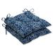 Charlton Home® Crichton Wrought Iron Indoor/Outdoor Dining Chair Cushion Polyester in Blue | 5 H x 19 W x 18.5 D in | Wayfair
