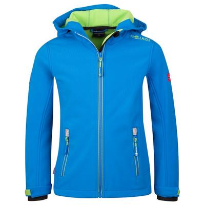 Trollkids - Kid's Trollfjord Jacket - Softshelljacke Gr 140 blau