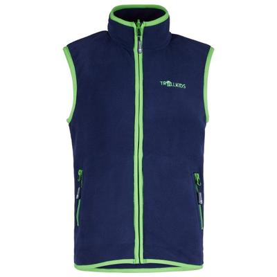 Trollkids - Kid's Arendal Vest - Fleeceweste Gr 128 blau