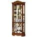 Darby Home Co Brannen Corner Curio Cabinet Wood/Glass in Brown/Red | 82.25 H x 34 W x 21 D in | Wayfair 72B6D5A99A32489487F90E2662D0C774