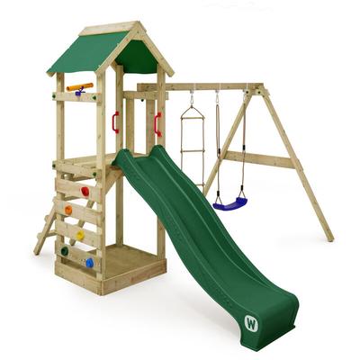 Spielturm Klettergerüst FreeFlyer mit Schaukel & Rutsche, Kletterturm mit Sandkasten, Leiter & Image