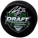John Gibson Anaheim Ducks Autographed 2011 NHL Draft Logo Hockey Puck