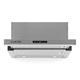 Klarstein Vinea Substructure Cooker Hood - Kitchen Extractor Fan, Extractor Hood, Pull-Out Flat Screen Hood, Air Output Up to 610 m3/h, 2 Interchangeable Dishwasher-Proof Grease Filters, Silver