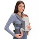 Beco Gemini Cool Baby Carrier Newborn to Toddler - Baby Body Carrier, Baby Carrier Backpack, Baby Front Carrier with Adjustable Seat, Ergonomic Baby Holder Carrier 7-35lbs (Cool Dark Grey)