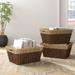 Mercury Row® Rectangle 3 Piece Seagrass Basket Set Seagrass in Brown | 8.5 H x 17 W x 12 D in | Wayfair C39F201063D04336AB088827EDEDC877