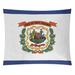 Winston Porter Enrik West Virginia Flag Tapestry Polyester in Blue/Gray/Green | 27.5 H x 37.5 W in | Wayfair EED8590B60F24B73AC7E3FAA39E1F84A