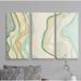 Wrought Studio™ A Premium 'Ocean Cascade I' Print Multi-Piece Image on Canvas in White | 24 H x 36 W x 1.5 D in | Wayfair