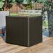 Suncast Outdoor Storage Resin Wicker Design Cube Shape Patio Deck Box Resin | 27.5 H x 26.75 W x 26.25 D in | Wayfair BMDB60
