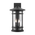 Capital Lighting Fixture Company Mission Hills 20 Inch Tall 3 Light Outdoor Wall Light - 935531BK