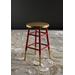 Emery Dipped Gold Leaf Counter Stool in Red/Gold - Safavieh FOX3231B