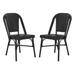 Daria Stacking Side Chair in Black (Set of 2) - Safavieh PAT4013A-SET2