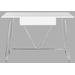 Malloy Desk in White/Chrome - Safavieh FOX2212A