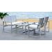 Ozark 4 Pc Outdoor Living Set in Grey Wash - Safavieh FOX6007D