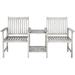 Brea Twin Seat Bench in Grey - Safavieh PAT7014B