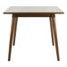 Simone Square Dining Table in Walnut - Safavieh DTB9200A