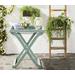 Covina Tray Table in Beach House Blue - Safavieh PAT6716D