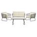 Benjin 4 Piece Living Set in Grey/White - Safavieh PAT9003A