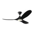 Visual Comfort Fan Collection Maverick II 52 Inch Ceiling Fan with Light Kit - 3MAVR52BKBKD