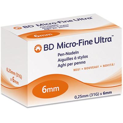 BD Ultra-Fine Pen-Nadeln 6 mm 31 G 0,25 105 St Kanüle