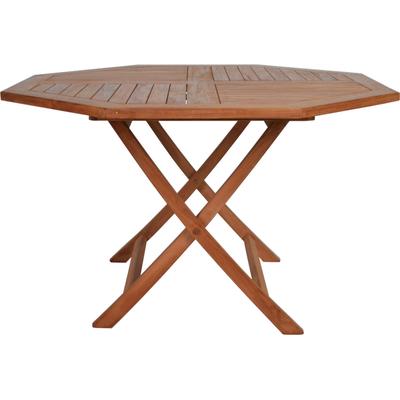 MiaMöbel Teak Esstisch 120cm - achteckig Massivholz Teak Modern