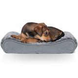 Ultra Plush Luxe Lounger Orthopedic Dog Bed, 14" L x 21" W, Gray, Small