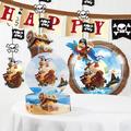 Creative Converting Treasure Island Pirate Birthday Paper/Plastic Disposable Decorations Kit in Brown | Wayfair DTC4563E1A