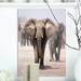 World Menagerie 'Elephant Herd' Photographic Print on Wrapped Canvas Canvas, Cotton in Brown/Gray | 20 H x 12 W x 1 D in | Wayfair