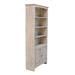 Highland Dunes Dufrene Standard Bookcase Wood in Gray/Brown | 72 H x 32 W x 12 D in | Wayfair FA86403AC0034E6A9CA70D4BE7577D2F