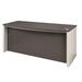 Orren Ellis Aurea Desk Wood in Gray/Brown | 30.4 H x 71.1 W x 29.7 D in | Wayfair 604863BB32DF4F0FB7DFF15482DF966D