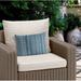 Langley Street® Austen Cotton Indoor/Outdoor Geometric Lumbar Pillow Eco-Fill/Polyester in Green/Blue | 18 H x 24 W x 6 D in | Wayfair