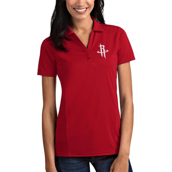 womens-antigua-red-houston-rockets-tribute-polo/