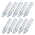 10 x Osram Dulux D 840 Lumilux, G24D-2 18 W, cool white compact fluorescent lamp bulb