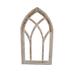 Gracie Oaks Gothic Architectural Window Wall Decor, Wood in Brown | 30 H x 17 W x 2 D in | Wayfair BD4ABA95F010407491A4F13ECBC7F711