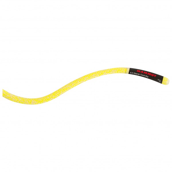 Mammut - 6.0 Glacier Cord Dry - Statikseil Gr 30 m weiß/gelb