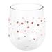 The Party Aisle™ Polka Dots 14 oz. Plastic Stemless Wine Glass Plastic | 3.94 H x 3.15 W in | Wayfair 4F1D7708CCBC4041A3CD017410E28DDE