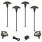 Mushroom Bronze 8-Piece LED Path and Flood Light Set