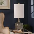 Uttermost Darrin 30" Crackled Gray Glaze Ceramic Table Lamp