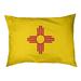 Tucker Murphy Pet™ Catalano New Mexico Flag Outdoor Dog Pillow Polyester in Red/Yellow | 14 H x 42.5 W x 32.5 D in | Wayfair